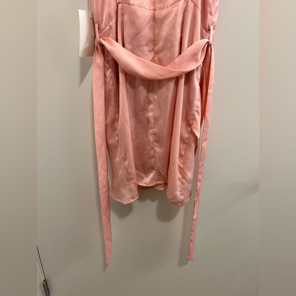 NWT Olia Clothing Here With Us Satin Mini Dress in Pink - Picture 3 of 10